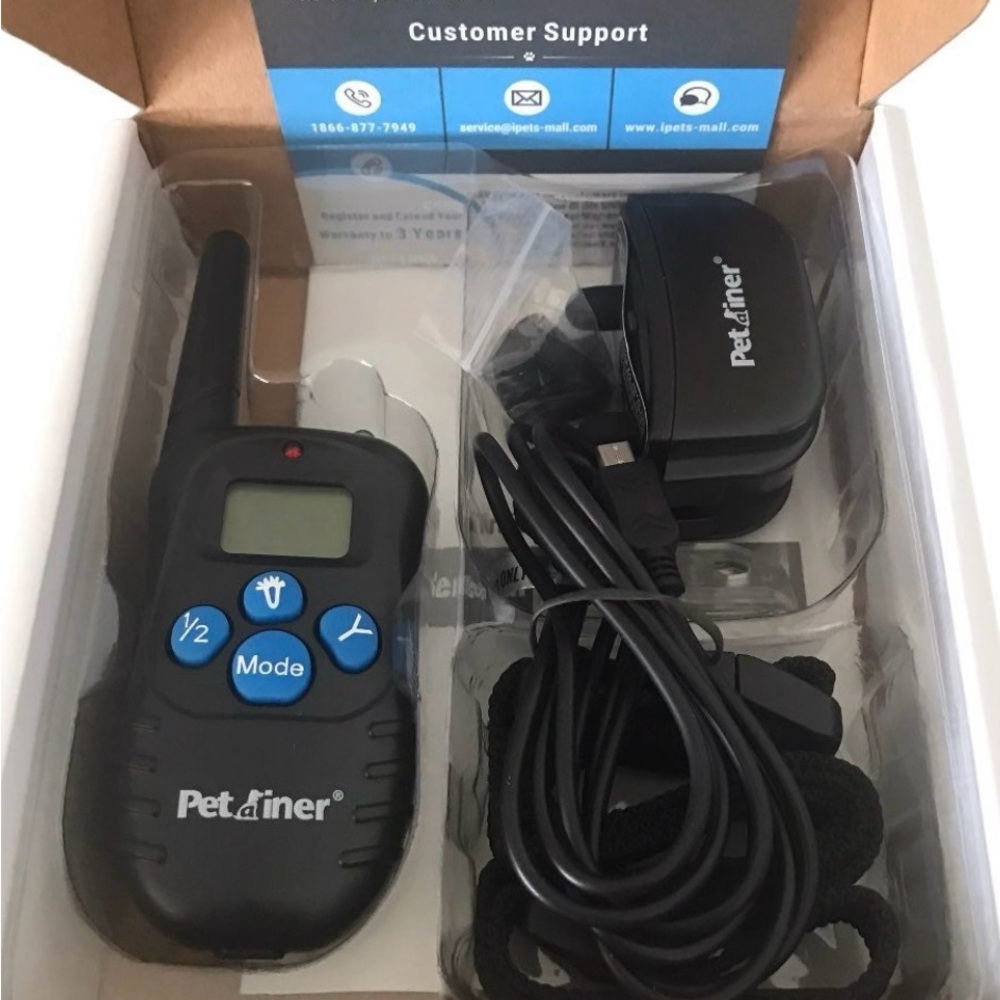 Rechargeable and Water-resistant Dog Training Collar - Black